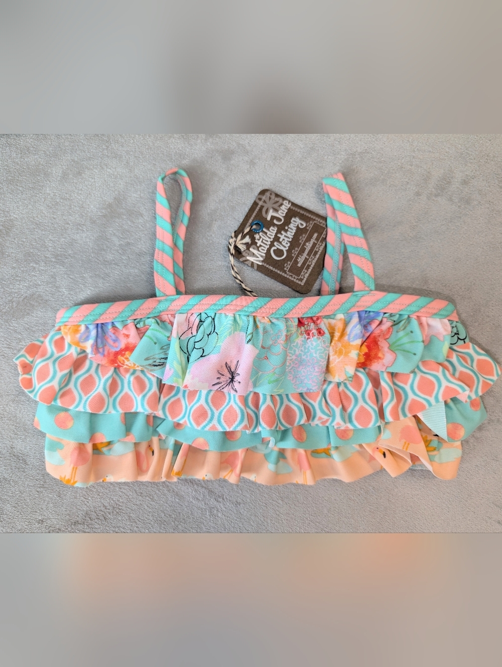 NWT Matilda Jane High Dive Swim TOP ONLY Girl's Size 6 Adventure Begins 2017